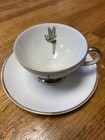 Vintage 1950   s Walt Disney Disneyland Castle Tinkerbell Tea Cup Saucer Gold Trim