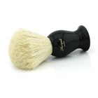 Pure White Badger Hair Men s Shaving Brush In Black Handle Barber Salon Tool New