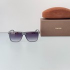Tom Ford Tf0832 Fletcher Sunglasses Transparent Gray Frame Gray Lens New W  Box