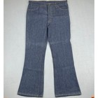 Vintage Levis 646 Bell Bottoms Orange Tab Dura Plus Jeans Indigo Blue 40x32 New