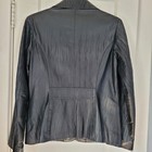 Cabela s Women s Black Leather Jacket Blazer Size M Button Closure