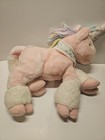 Vintage Toys R Us Animal Alley Pastel Yarn Hair Unicorn White   Pink Plush 17  