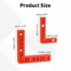 8pcs Corner Clamp 90 Degree Right 3 Inch  4 Inch Angle Clamp Set Orange 
