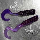 New 1 Oz  Black Grape Purple Liquid Color Fishing Lure Making Bait Plastisol