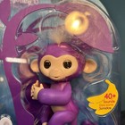 New Fingerlings Mia Purple Baby Monkey Bonus With Stand  Interactive 40  Sounds
