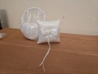 Brand New Flower Girl Basket W ring Bearer Pillow