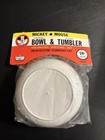 Vintage Disney Mickey Mouse Pluto Cereal Bowl   Juice Tumbler In Package