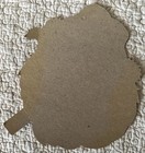 Unused Christmas Santa Face Cardboard Die Cut Cutout Nos Vtg 1950s 1960s 7 In