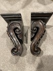 Pair Of Vintage Victorian Carved Wood Corbels