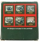 Coca Cola 1989 Metal Coaster Set 6pc  Assorted Iconic Vehicles 1900 - 1930