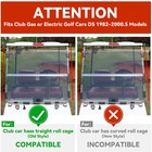 Golf Cart Folding Smoke Tinted Windshield Windscreen For 1982-2000 5 Club Car Ds