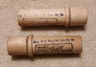 2 Antique Boye Brand Wood Needle Cases Holders 2 5  W  Needles