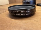  near Mint  Contax Metal Hood 4 W  55 86 67 86 Ring   K-84 89mm Metal Cap  japan
