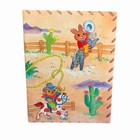 Vintage Cowboy Teddy Bear Brag Book photo Album 1990   s Western Animal Cuties