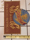 1849 Jos  Schlitz Brewing Co  Vintage Embroidered Sew On Only Beer Patch 8  X 6 