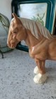Large Ceramic Beswick Style Palomino Shire Mare Tan Horse Statue