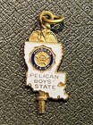 Vintage 1 20 10k Gf Lapel Pin Lot  12k Caco 23    Chain american Legion emeralds