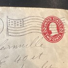 1911 Us Postal Stationery Cover Salem Oregon 2c Red Blue Flags Machine Cancel