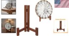 Wooden Plate Stand - 7 Inch Rustic Display Easel For Plates And Frames