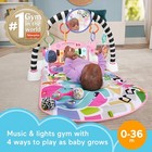 Baby Musical Toy Set Glow And Grow Kick   Play Piano Gym Pink Playmat With 2