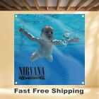Nirvana Nevermind 4 x4  Banner Album Cover Art Fabric Poster Flag Tapestry
