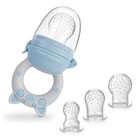 4pcs Baby Fruit Feeder Pacifier Silicone Fresh Food Teether Dummy Infant Toddler