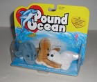 1998 Galoob Pound Ocean Puppies - Dolphin Octopus Seal - Set Of 3  Plush Animals
