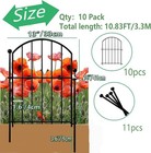 20 Pack Garden Fence 21in X21 6ft Rustproof Metal No Dig Fence Animal Barrier