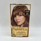 L oreal Superior Preference Hair Color Dye  6am Light Amber Brown 2 Pack