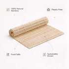 Bamboo Sushi Rolling Mat 9 X 9 375  Natural 