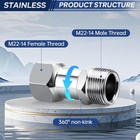 Pressure Washer Swivel Fitting M22-14mm Male To M22 Female Swivel Connector 3