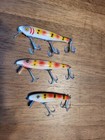 3 Vintage Pflueger Wood Fishing Lures