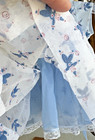 Vtg Sheer Toddler Sheer Circle Skirt Dress - 15  Length