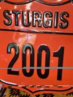 Vintage 2001 Sturgis Metal Sign Biker Motorcycle Rally Souvenir Memorabilia