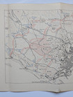 Singapore Fighting 12-15 February 1942 Japanese Invasion Map World War 2 1957