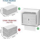 Qwork 2-pack Wall-mounted Paper Towel Dispenser With Lock For Various Spaces