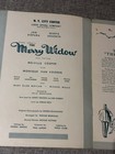 Souvenir Program 1957 The Merry Widow Ny City Center Light Opera Co  14 Pages Vg