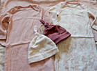 3n Nwt 4pc Old Navy Newborn 0-3m Layette Set Gowns Sleep Sacks Hats  no Blanket 