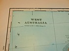 1903 Antique Cram Color Map   West Australia    Large 14x22 