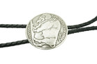 Hand Made Us Buffalo Nickel Western Cowboy Rodeo Bolo Tie