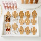300 Pack Cactus Earring Display Cards  Cardboard Holder For Jewelry  2 X 3 In