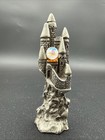 2 Vintage Pewter Wizard Castle 3    Figurines Fantasy Orbs Crystal Balls