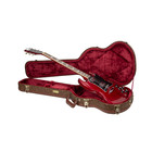 Crossrock Wooden Case For Gibson Sg Electric Guitars-security Lock-blossom Brown