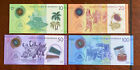 Lot Of 4 Nicaragua 10 20 50 100 Cordobas Unc Polymer Banknotes 2019-2021