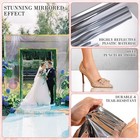 Silver Mirrored Floor Wedding Aisle Runner Aisle Runner For Wedding Ceremony    