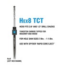 Spyder Hex8 3 8-inch Quick Change Hole Saw Arbor And Tct Pilot Bit Assemby For