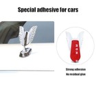 Angel Wings Hood Ornament car Chromed Metal Hood Ornament Electroplating front 