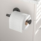 Matte Black Toilet Paper Holder Wall Mount Stainless Steel Bathroom Tissue Roll