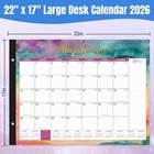 Desk Calendar 2026 - 18 Months Use Oct 2025 To March 2027  22  X 17  Large De   