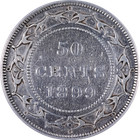 Canada  Newfoundland 1899 Fifty Cents Icg Vf30 Details Km 6 - Wide  9   Cleaned